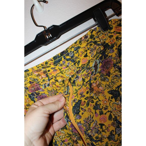 MADEWELL x KAREN WALKER floral potter pants 100% Silk size 12 womens - Picture 11 of 11